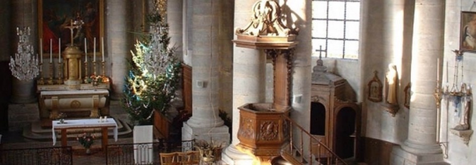 L'intérieur de l'église de Voray sur l'Ognon