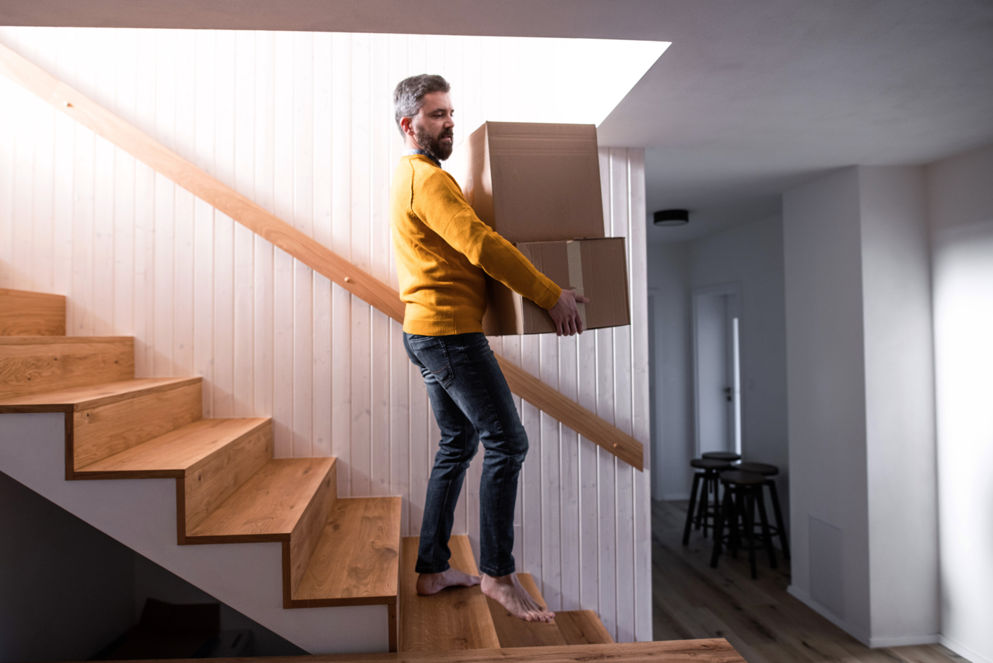 homme qui déménage