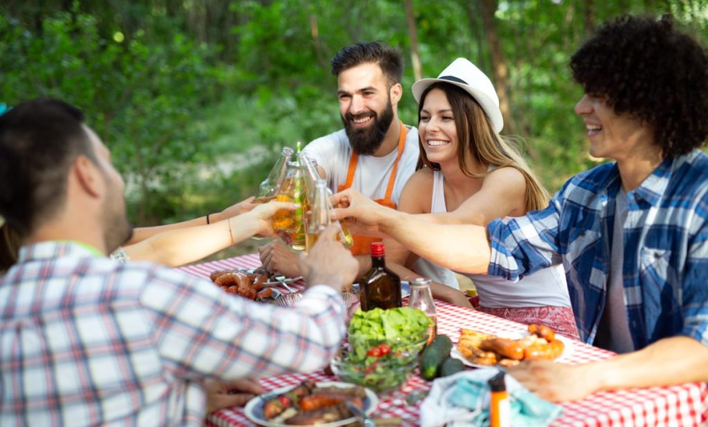 Décoration champêtre repas