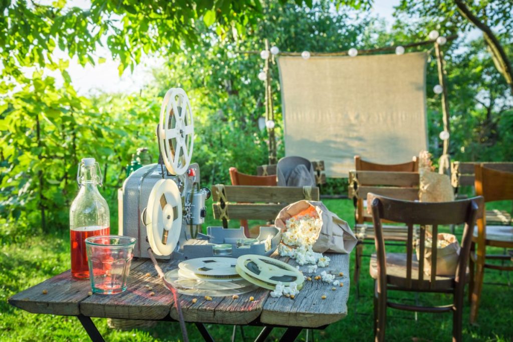 Installation cinéma plein air