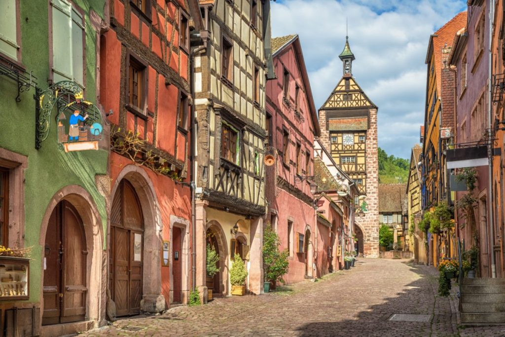 Riquewihr en Alsace rue centrale