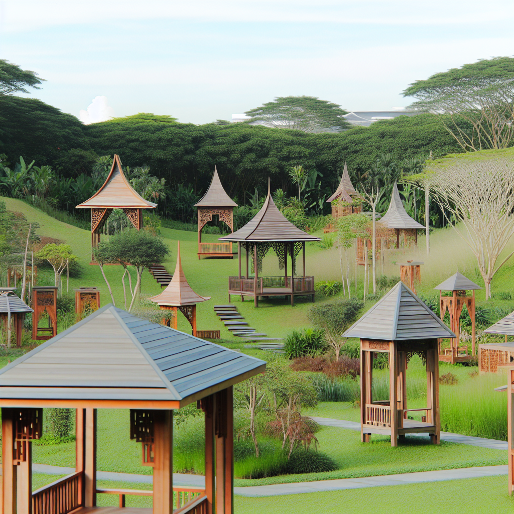 Les kiosques en bois: diversité, fonctionnalité et esthétique au cœur de l'architecture de paysage