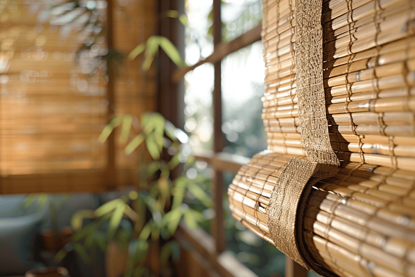 Des stores en bambou pour un salon lumineux : le choix idéal
