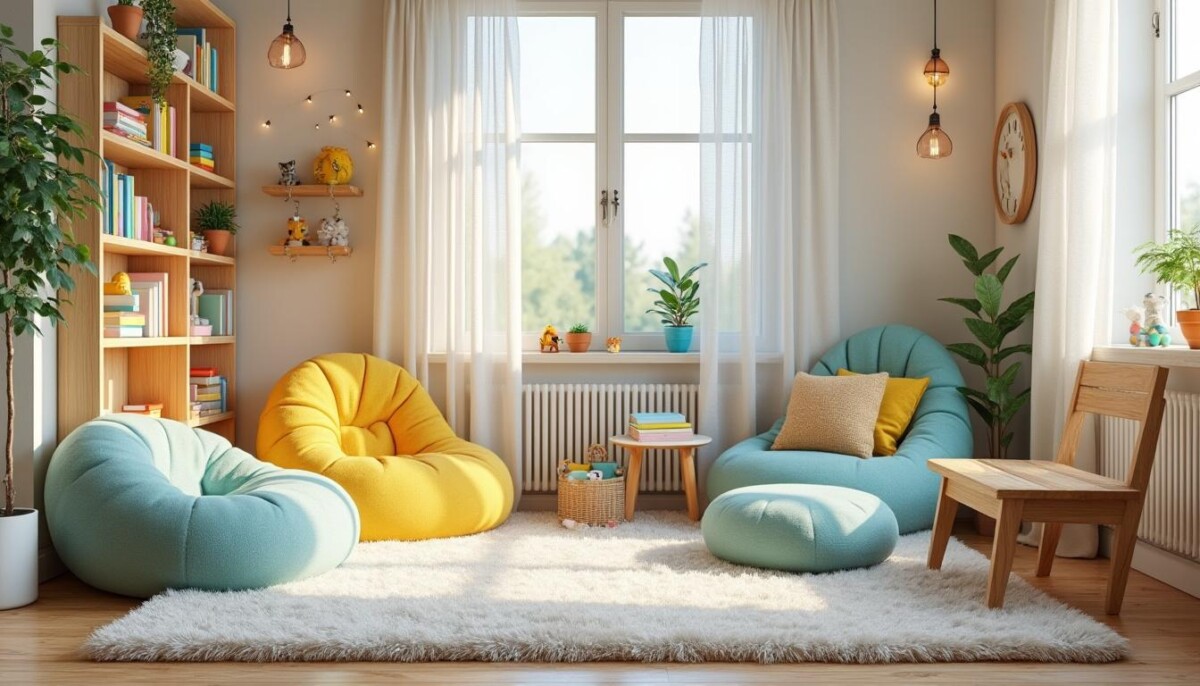 découvrez nos idées pour aménager un coin lecture enfant à la fois cosy et ludique, favorisant l'apprentissage et l'imagination dans un espace dédié.