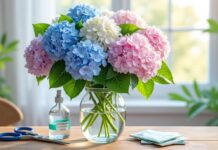 Comment conserver des fleurs d’hortensia dans un vase plus longtemps découvrez nos astuces efficaces pour conserver vos fleurs d'hortensia dans un vase plus longtemps et profiter de leur beauté durable.