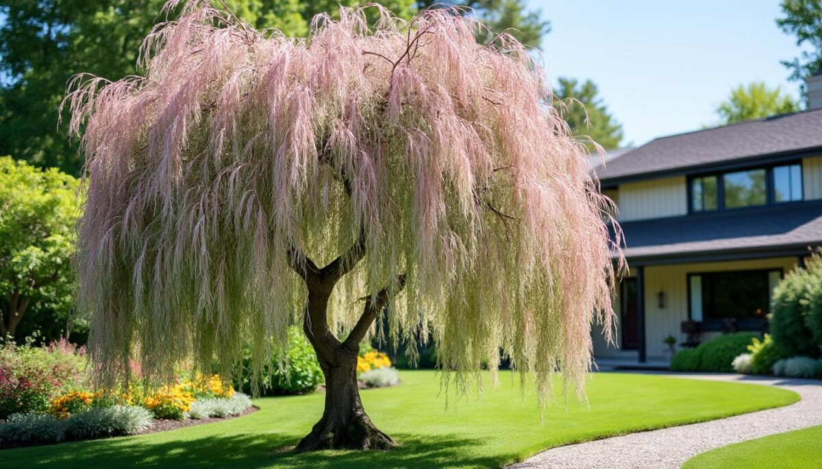 découvrez la distance idéale à respecter pour planter un saule crevette près de votre maison afin d'assurer une croissance optimale et éviter tout désagrément.