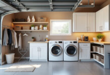 Aménager une buanderie dans le garage : idées et conseils pratiques découvrez comment aménager une buanderie fonctionnelle dans votre garage grâce à nos idées et conseils pratiques pour optimiser l'espace et faciliter votre quotidien.