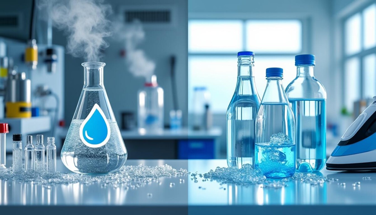 découvrez les différences entre l'eau distillée et déminéralisée ainsi que leurs usages essentiels pour mieux choisir selon vos besoins.