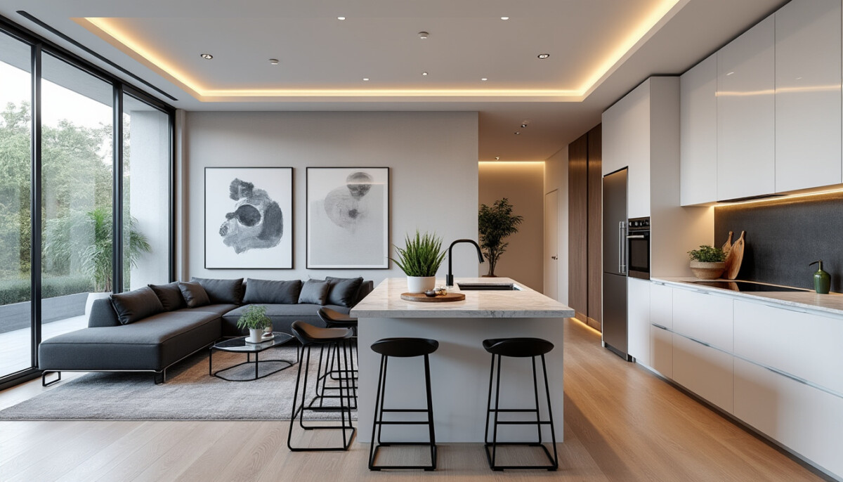découvrez des idées et aménagements pratiques pour optimiser une cuisine ouverte sur un salon de 25m2, alliant fonctionnalité et style pour un espace convivial et moderne.